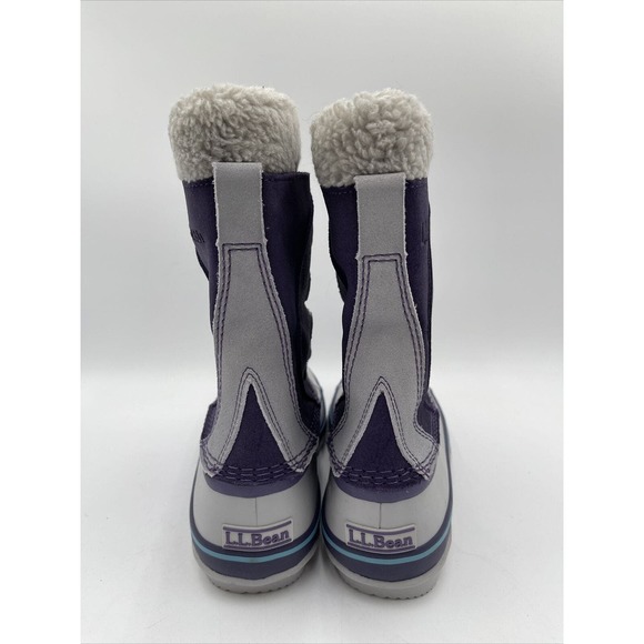Women's L.L.Bean Snow Boots, Suede Purple Night/Pewter Size 8M - Picture 4 of 5